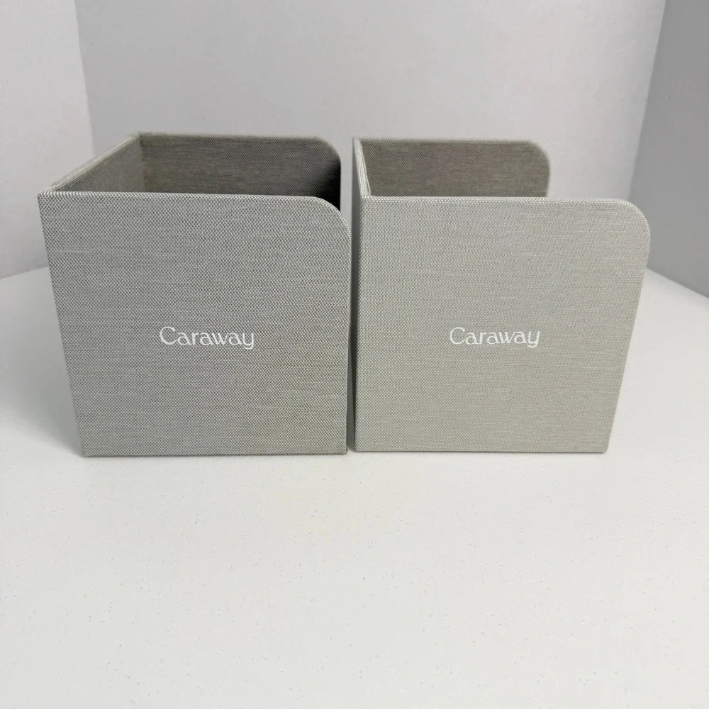 Caraway Food Storage Set Organizers Gray Canvas Magnetic